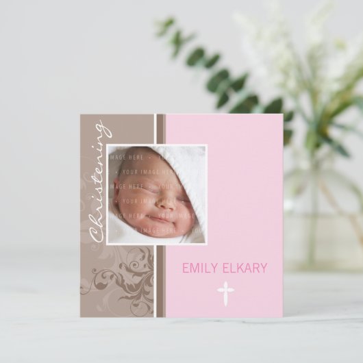 069 Bree :: Invitation de baptême (Debout devant)