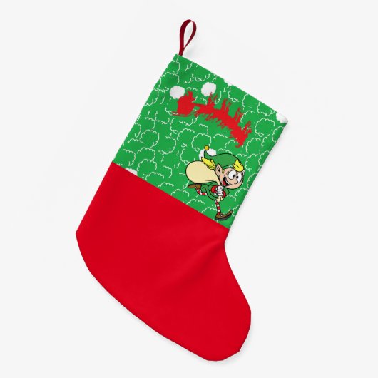 06 elf kousen kleine kerstsok (Voorkant (Hangend))