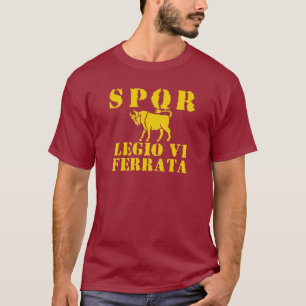 06 Julius Caesar's 6e Ironclad Legion - Rome Bull T-shirt