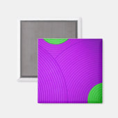 06 Magnet de cercles vert et pourpre (Recto/Verso)