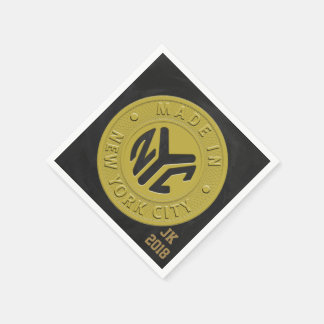 06of12 New York Token Themd Napkins Servet