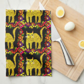 071- Serviette de cuisine (Quart Plié)