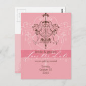 071 Skye :: SAVE THE DATE BRIEFKAART :: kroonlucht (Voorkant / Achterkant)