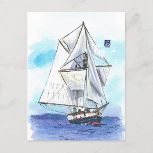 (078) Jolly Breeze Zeilboot Briefkaart