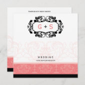 079Karianne :: INVITATIONS DE MARIAGE :: luxe SQ (Devant / Derrière)