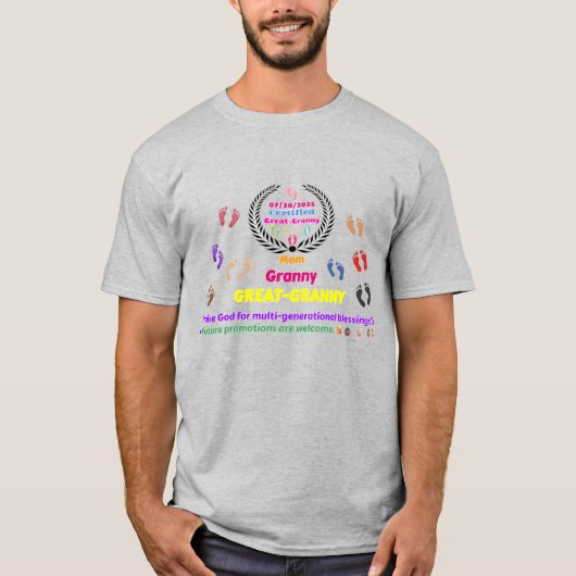 07/20/2025 Herdenking Groot-Granny T-shirt (Voorkant)
