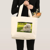 07, DE ISHBILIA BICHON FRISE GROTE TOTE BAG (Voorkant (product))