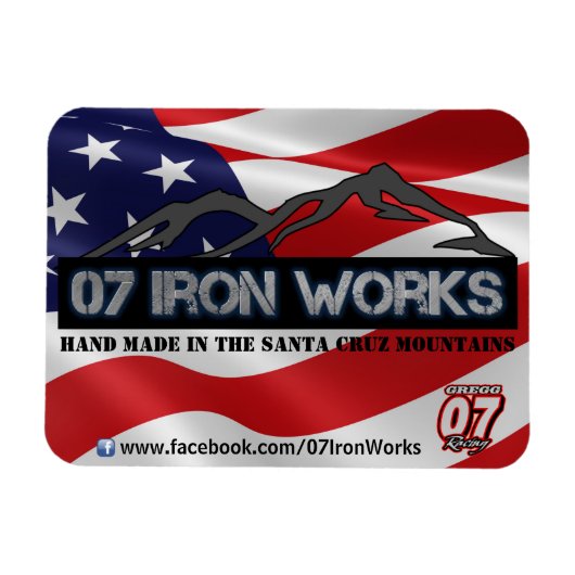 07 Iron Works "Old Glory" Gregg Racing Magneet (Horizontaal)