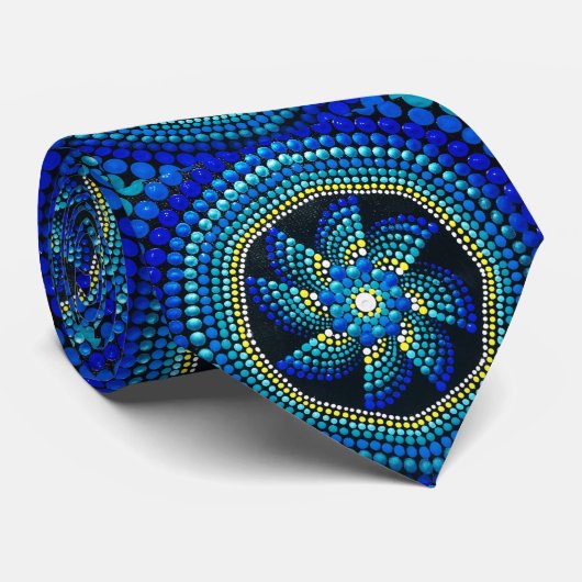 081 - Cravate Universe Mandala (Roulé)