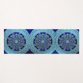 086 - Royal Blue Mandala yogamat (Voorkant (horizontaal))