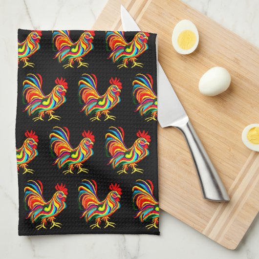 087- Serviette de cuisine (Quart Plié)