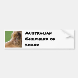 08-04-12-114, Australian Shepherd on board Bumpersticker