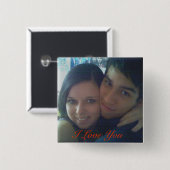 08, ik hou van je vierkante button 5,1 cm (Voorkant /achterkant)