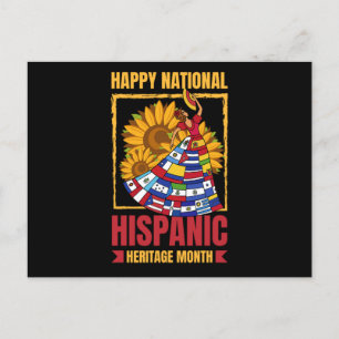 08.Nationaal erfgoed van Latijns-Amerika Month all Uitnodiging Briefkaart