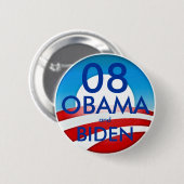 08 OBAMA en BIDEN Ronde Button 5,7 Cm (Voorkant /achterkant)