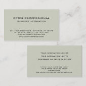 08 Reed couleur Carte de visite moderne profession (Devant / Derrière)