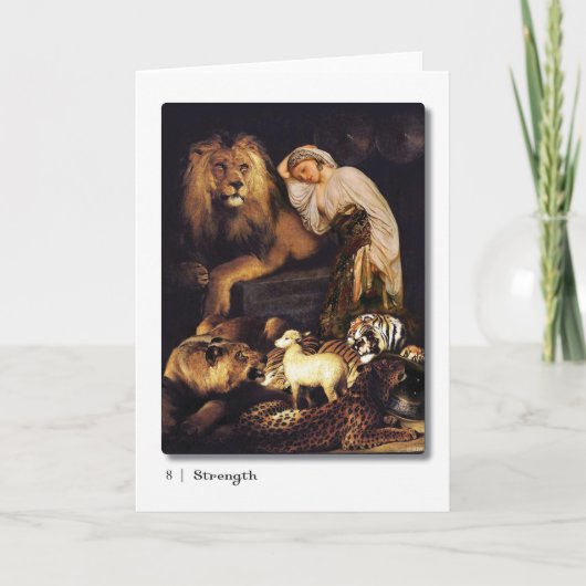08 Sterkte Tarot Wenskaart Kaart (Voorkant)
