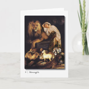 08 Sterkte Tarot Wenskaart Kaart