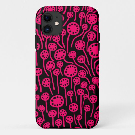 090512 Neon Red op zwart Case-Mate iPhone Case (Achterkant)
