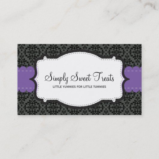 090 Christa :: CARTE DE VISITE :: funky damask 10L (Devant)