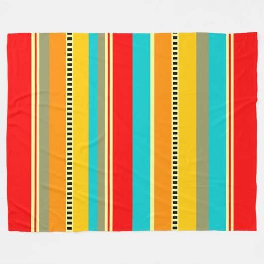 091214 gestreept fleece deken (Voorkant (Horizontaal))