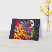 09 - Carte de vœux Cosmos (Fleur jaune)