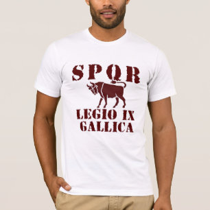 09 Julius Caesar's 9e Gallica Legion - Roman Bull T-shirt