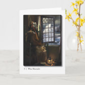 09 La carte de voeux Hermit Tarot (Fleur jaune)