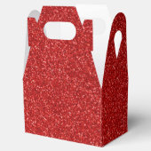 09 Rode Glitter Print Sparkles Gable Bedankdoosjes (Geopend)
