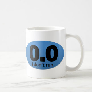 0.0 Ik loop niet. Koffiemok
