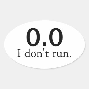0.0 Ik ren niet. stickers