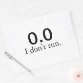 0.0 Ik ren niet. stickers (Envelop)