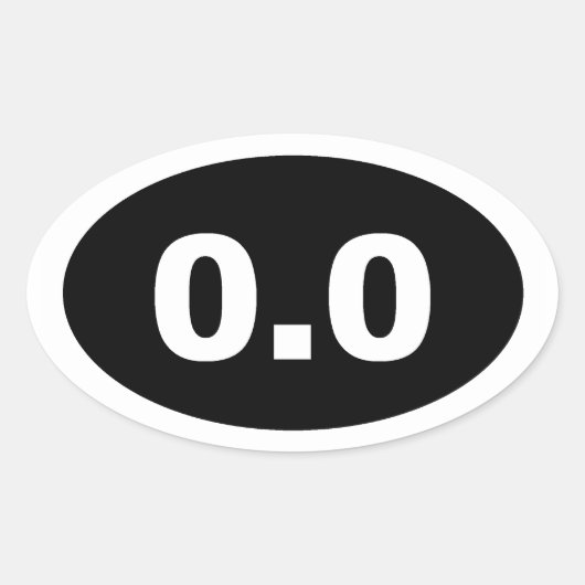 0.0 OVALE STICKER (Voorkant)