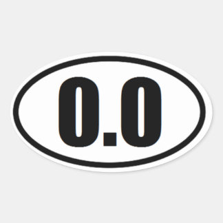 0,0 ovale stickers