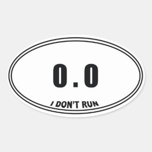 0.0 Stickers Ovaux non coureurs