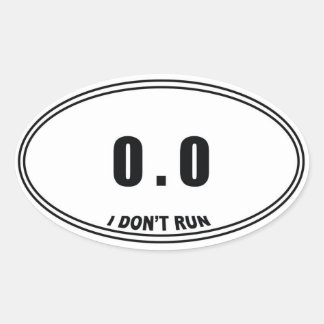 0.0 Stickers Ovaux non coureurs