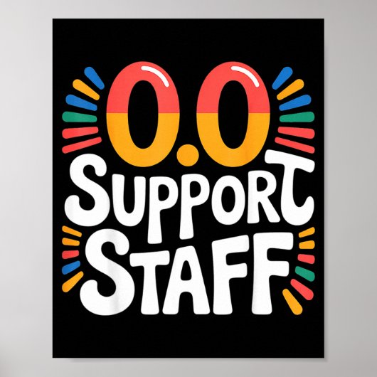 0.0 Suprt Staff Marathon Cheer Squad -  Poster (Voorkant)