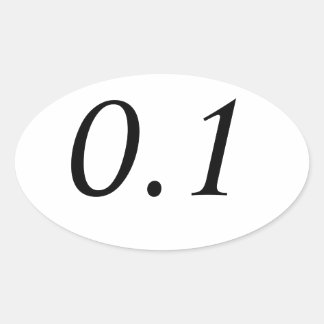 0,1 ovale Sticker