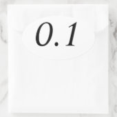 0.1 Sticker ovale (Sac)
