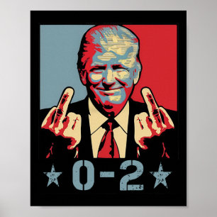 0 2 Grappig Trump 2024 Trump 2024 Win Overwinning Poster