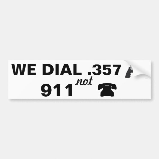 0,357 slagen 911 bumpersticker (Voorkant)