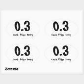 0.3 Couch Koelkast Pantry Ovale Sticker (Vel)