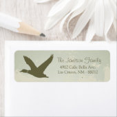 0,75 po x 2,25 po Adresse de retour Étiquette Chas (En situation)