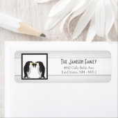 0,75 po x 2,25 po Adresse de retour Étiquette Peng (En situation)