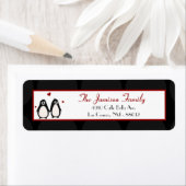 0,75 po x 2,25 po Adresse de retour Étiquette Peng (En situation)