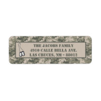 0,75 x 2,25-inch ARMY ACU Camo Return-adreslabel