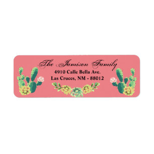 0,75 x 2,25-inch Return Address Label Bohemian Cac