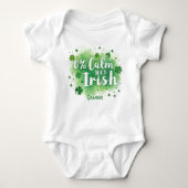 0% Calm, 100% Irish for Spirited Sprouts Romper (Voorkant)