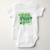 0% Calm, 100% Irish for Spirited Sprouts Romper (Achterkant)