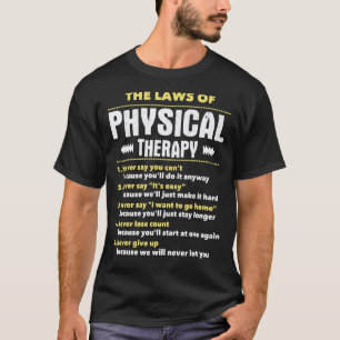 0 De Wetten Van Fysiotherapie - Fysiotherapeut T-shirt